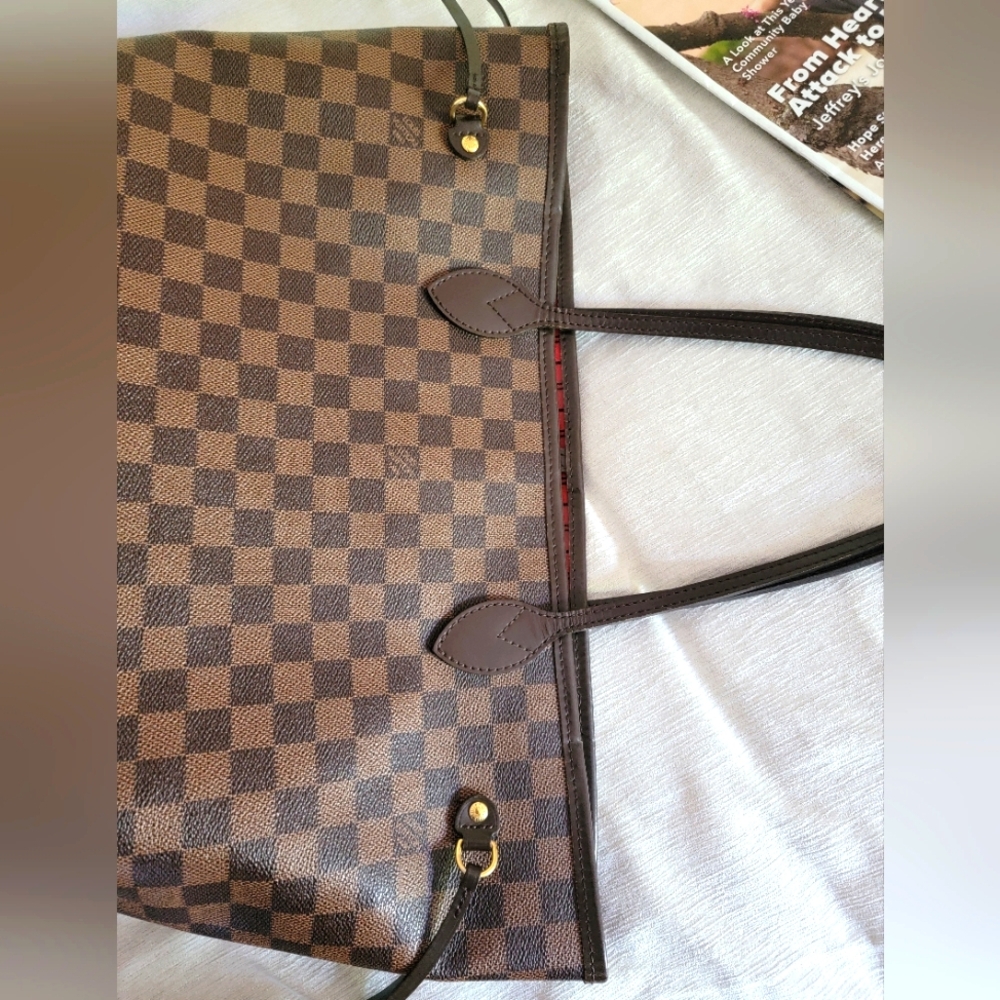 Auth ❤️ Louis Vuitton Neverfull Damier ebene MM - Picture 11 of 15